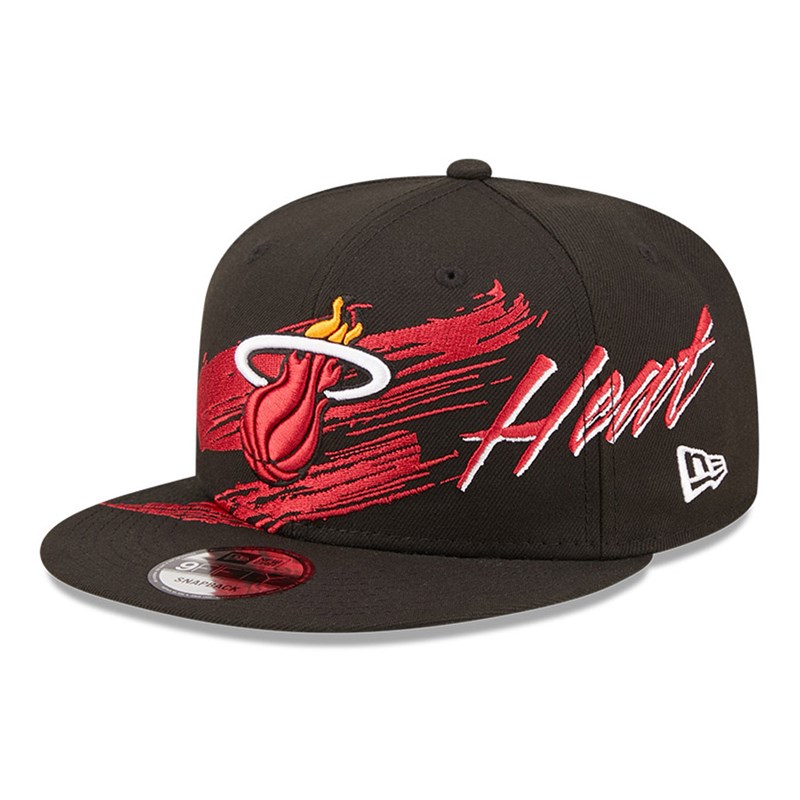 Black New Era Miami Heat NBA Sweep Cap 9fifty | VXRT72065