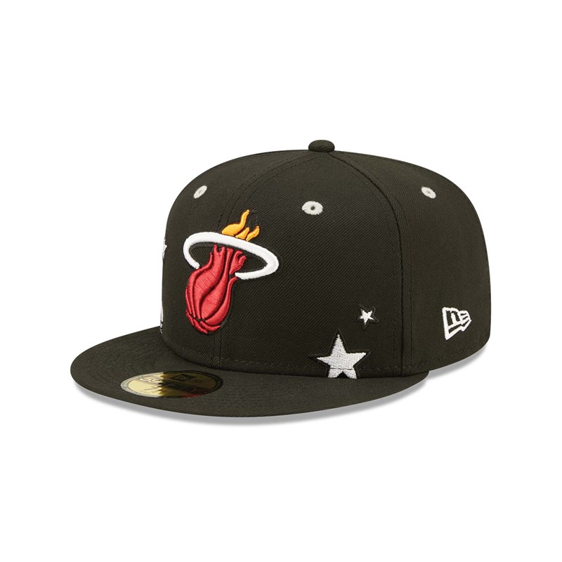 Black New Era Miami Heat Teddy Fitted Cap 59fifty | WSOI17649