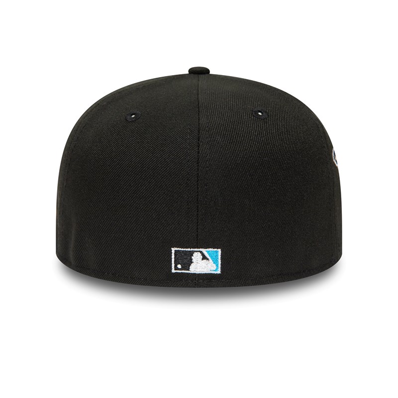 Black New Era Miami Marlins 25th Anniversary Fitted Cap 59fifty | VACR10763