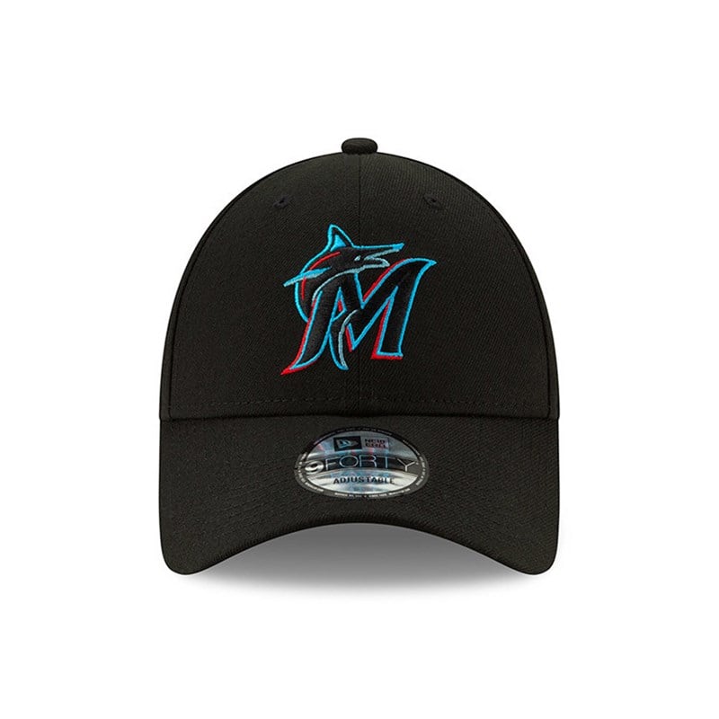 Black New Era Miami Marlins League Cap 9forty | HASF51798