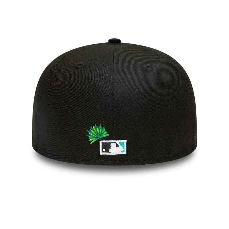 Black New Era Miami Marlins Stateview Fitted Cap 59fifty | FZMG72435