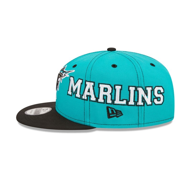 Black New Era Miami Marlins Teamsplit Cap 9fifty | PTYU23716