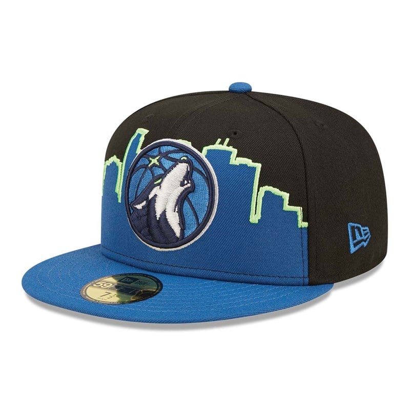 Black New Era Minnesota Timberwolves NBA 2022 Fitted Cap 59fifty | ZPAR93145