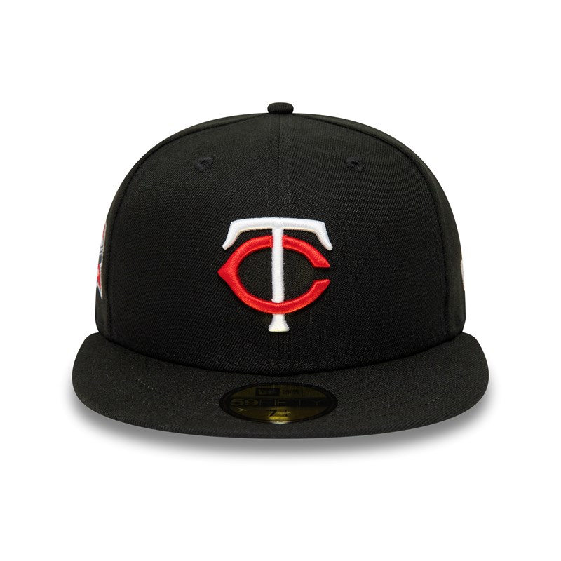 Black New Era Minnesota Twins American League Stadium Fitted Cap 59fifty | YQMO12870