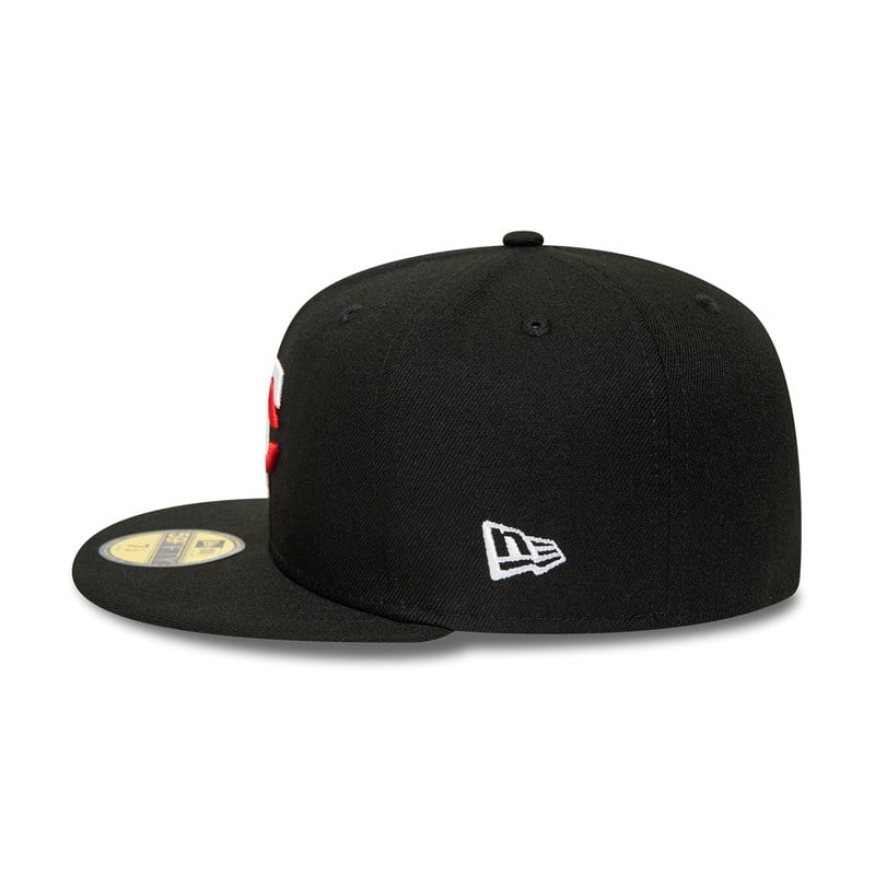 Black New Era Minnesota Twins American League Stadium Fitted Cap 59fifty | YQMO12870