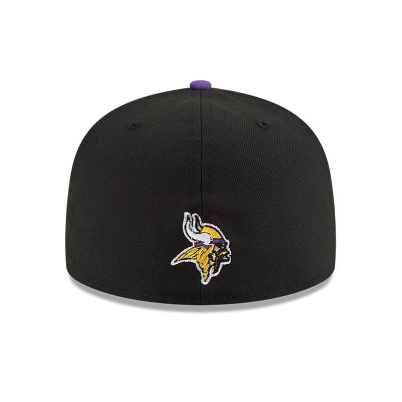 Black New Era Minnesota Vikings NFL Draft Fitted Cap 59fifty | IYVQ64379