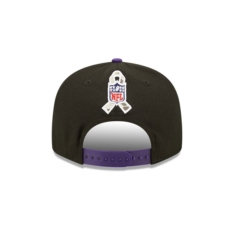 Black New Era Minnesota Vikings NFL Salute To Service Cap 9fifty | FQGN37520