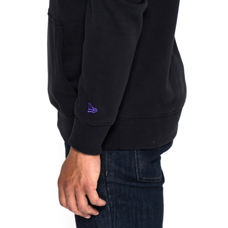 Black New Era Minnesota Vikings Team Logo Hoodie | OBWQ85964