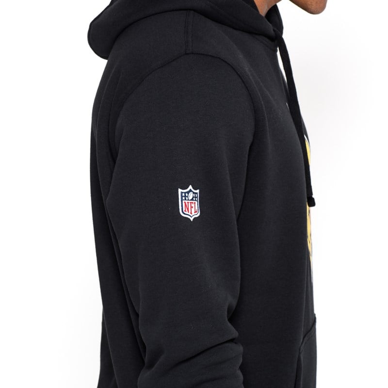 Black New Era Minnesota Vikings Team Logo Hoodie | OBWQ85964