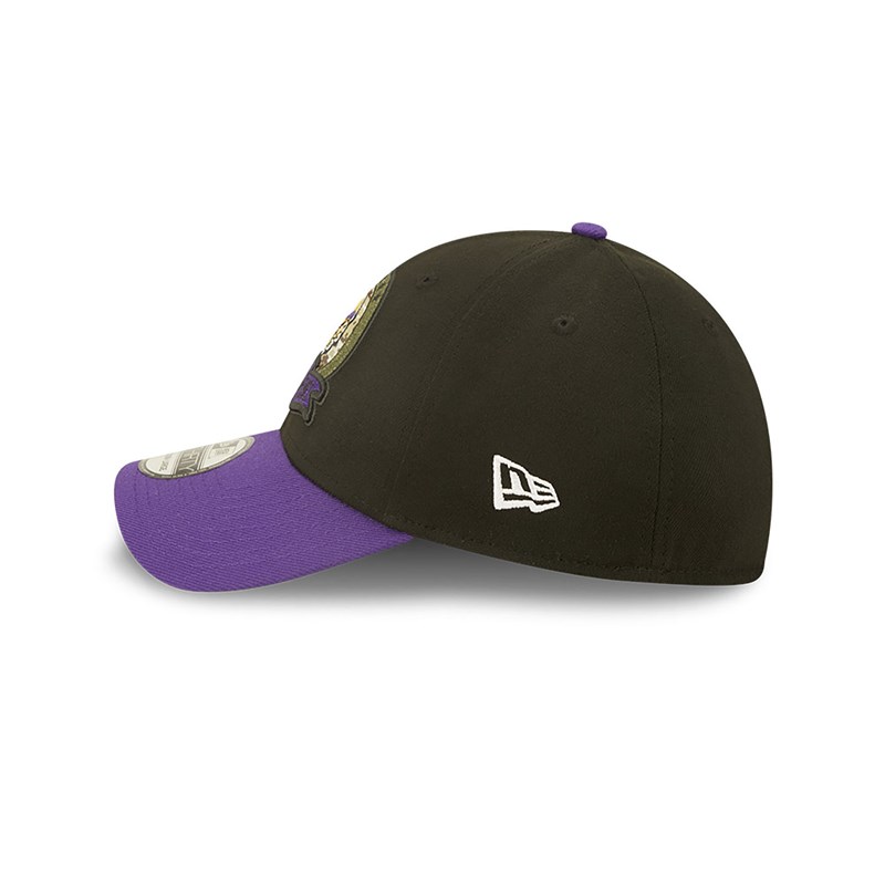 Black New Era Minnestota Vikings NFL Salute To Service Stretch Fit Cap 39thirty | BLDW27465