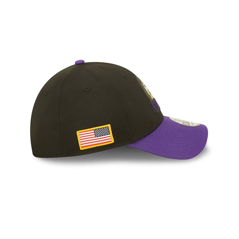 Black New Era Minnestota Vikings NFL Salute To Service Stretch Fit Cap 39thirty | BLDW27465