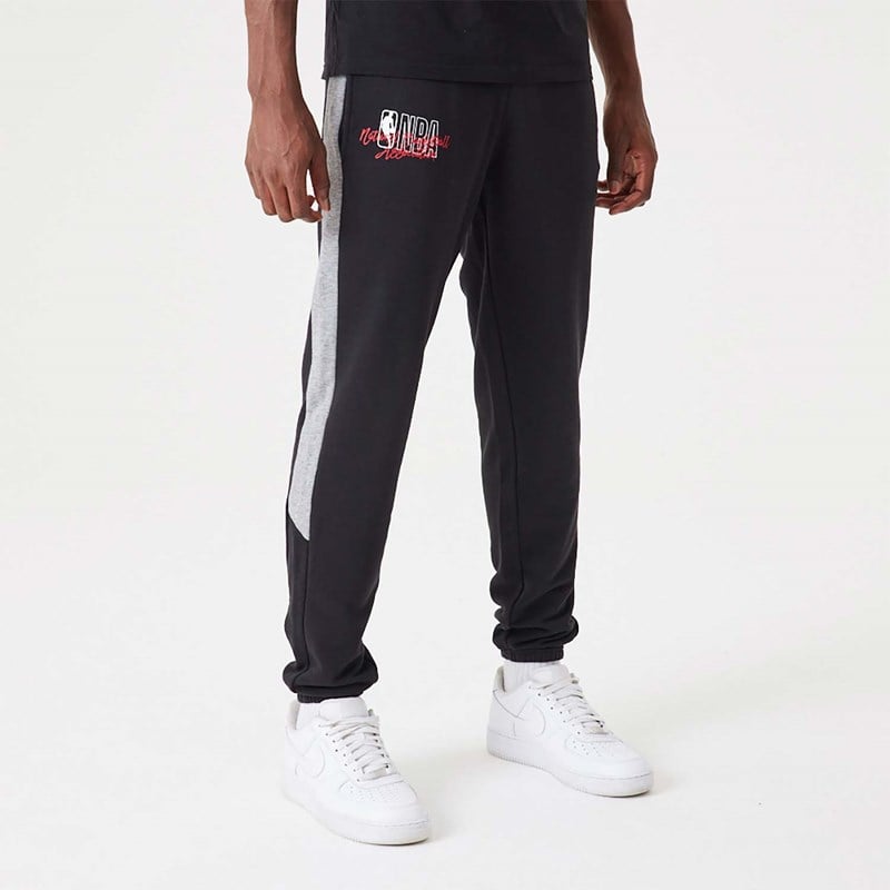 Black New Era NBA Logo Script Joggers | XZSY61940