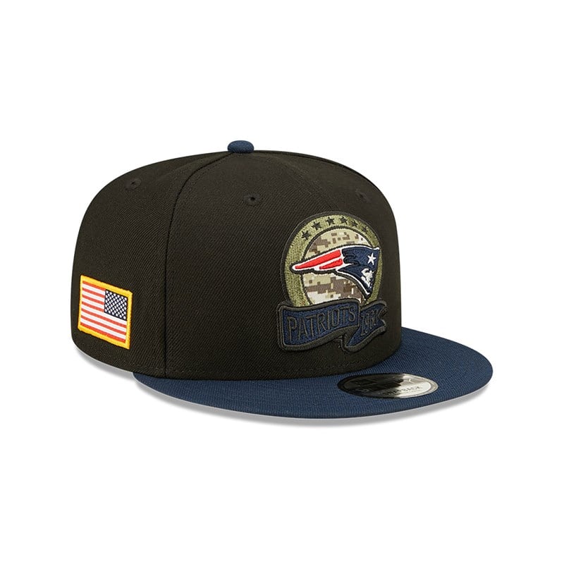 Black New Era New England Patriots NFL Salute To Service Cap 9fifty | CDMQ54297