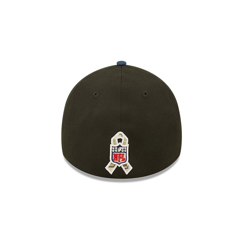 Black New Era New England Patriots NFL Salute To Service Stretch Fit Cap 39thirty | JMEV95407