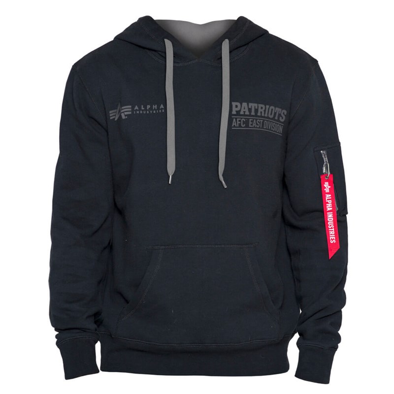 Black New Era New England Patriots X Alpha Industries Hoodie | NXCT53894