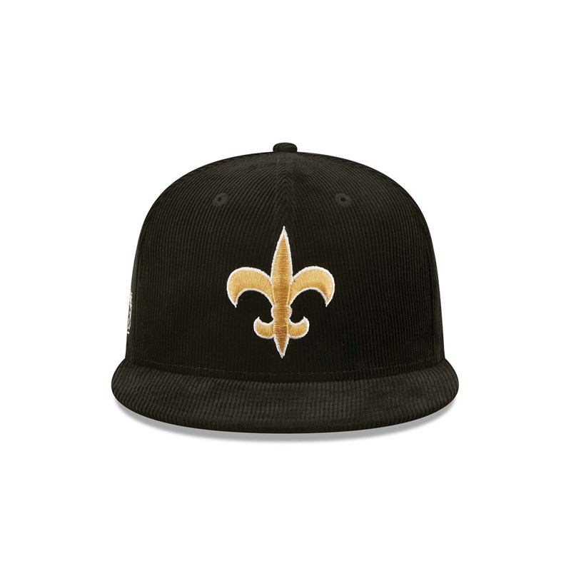 Black New Era New Orleans Saints NFL Retro Cord Cap 9fifty | SCYP40681