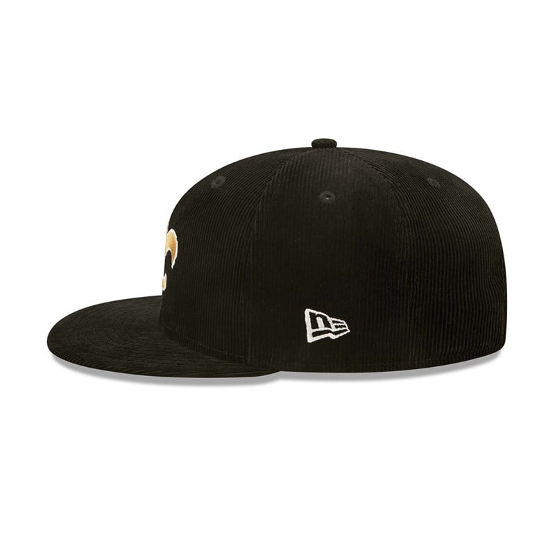 Black New Era New Orleans Saints NFL Retro Cord Cap 9fifty | SCYP40681