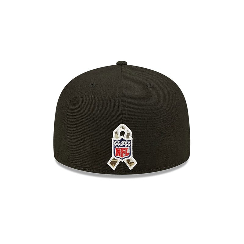 Black New Era New Orleans Saints NFL Salute To Service Fitted Cap 59fifty | DGHT13025