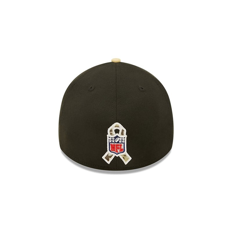 Black New Era New Orleans Saints NFL Salute To Service Stretch Fit Cap 39thirty | GWJQ21739