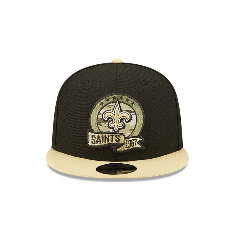 Black New Era New Orleans Saints NFL Salute To Service Cap 9fifty | RXBQ59021