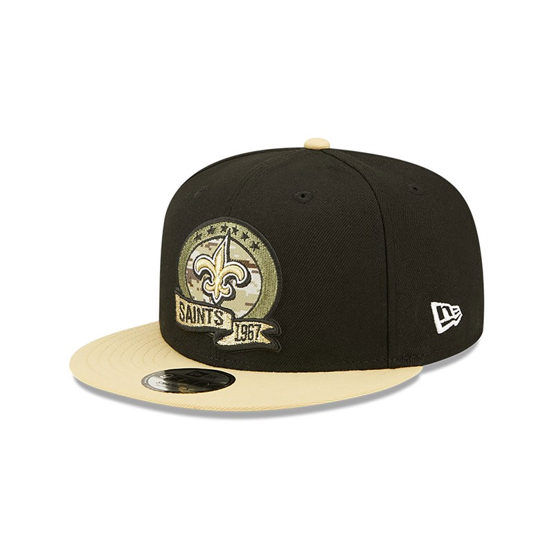 Black New Era New Orleans Saints NFL Salute To Service Cap 9fifty | RXBQ59021