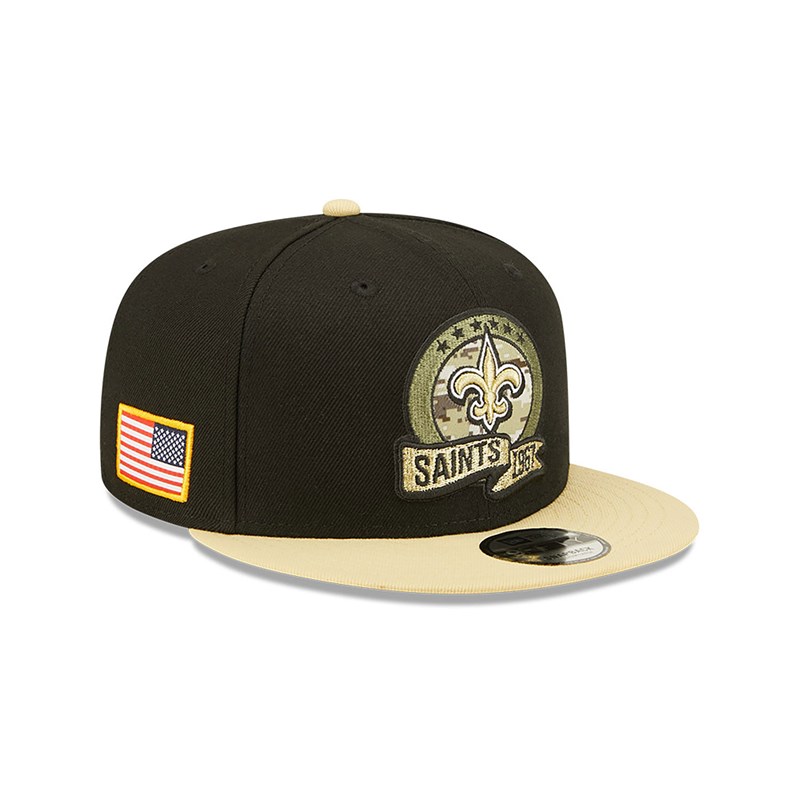 Black New Era New Orleans Saints NFL Salute To Service Cap 9fifty | RXBQ59021