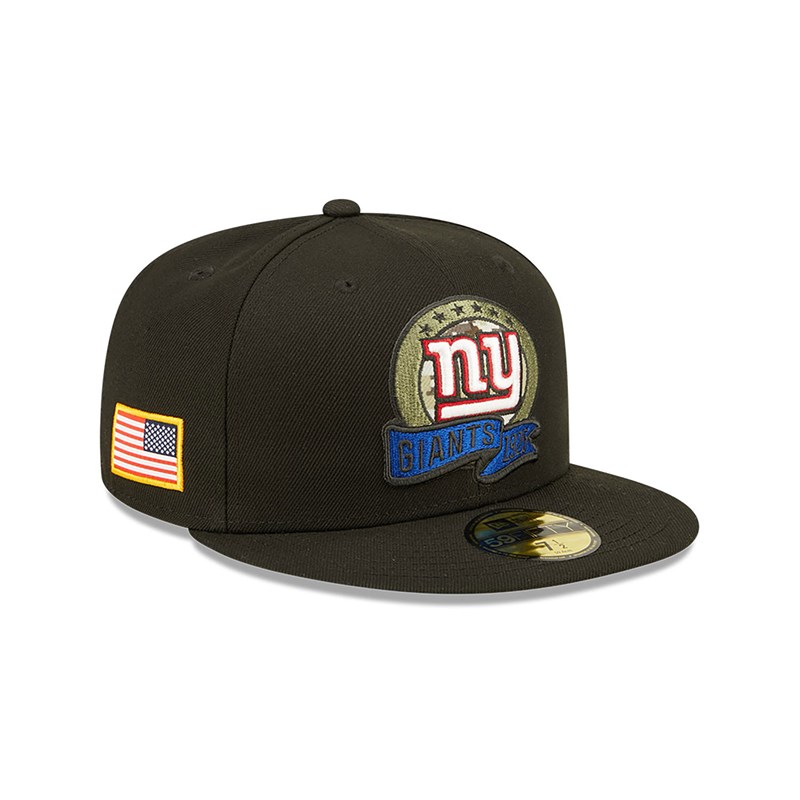 Black New Era New York Giants NFL Salute To Service Fitted Cap 59fifty | TQKO34609