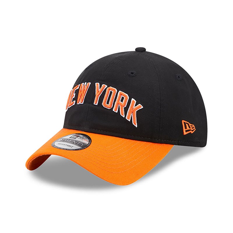 Black New Era New York Knicks Authentics City Edition Adjustable Cap 9twenty | ISDN32987