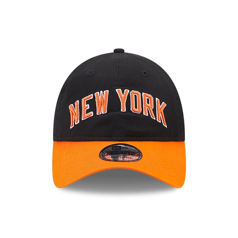 Black New Era New York Knicks Authentics City Edition Adjustable Cap 9twenty | ISDN32987