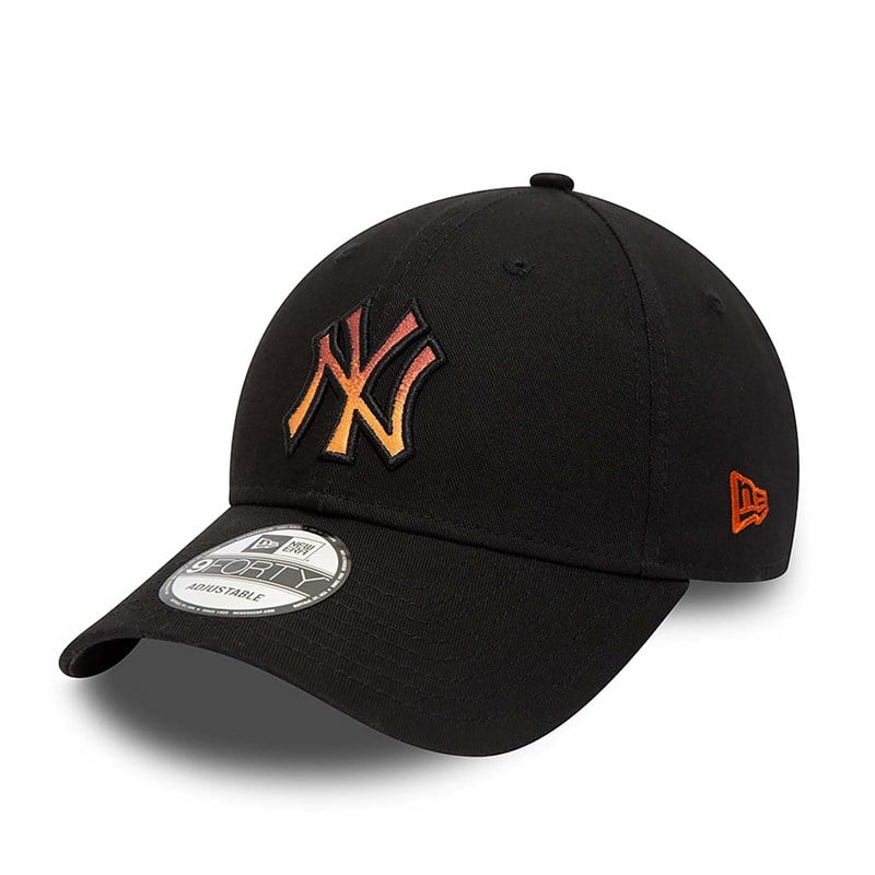 Black New Era New York Yankees Gradient Infill Adjustable Cap 9forty | XNPK21894