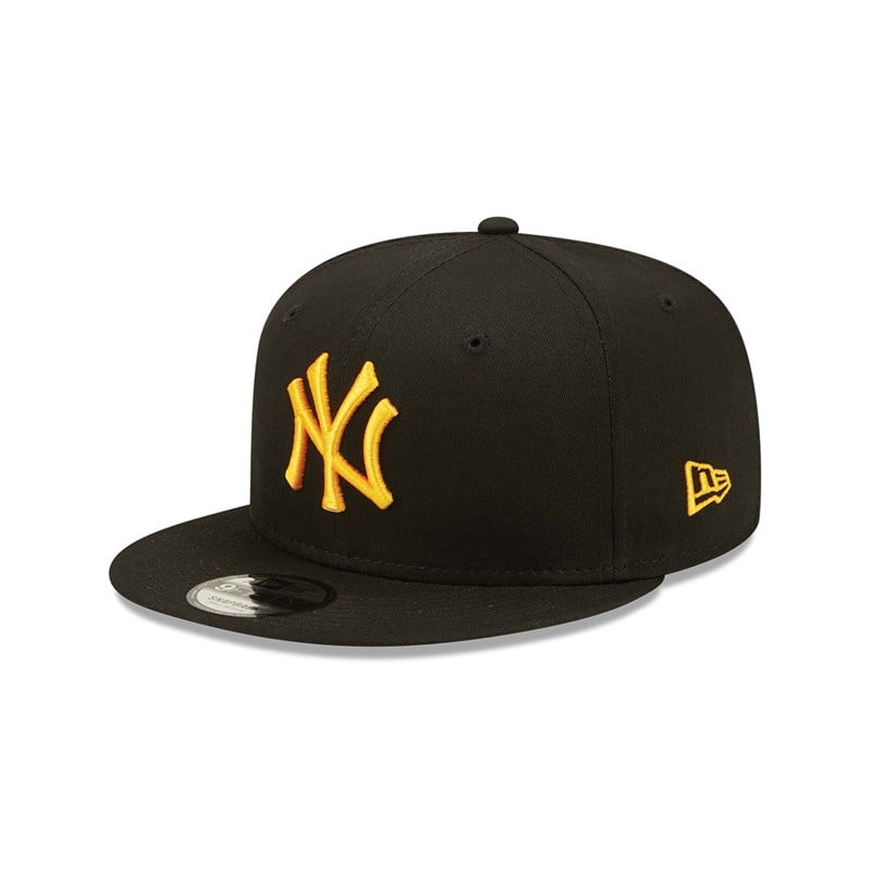 Black New Era New York Yankees League Essentials Black/Orange Cap 9fifty | NMPJ80321