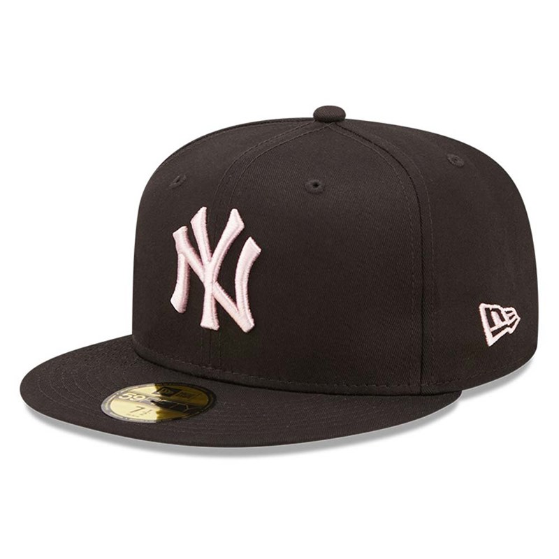 Black New Era New York Yankees League Essential Fitted Cap 59fifty | UIXL09621