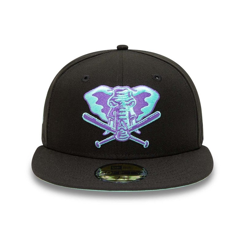 Black New Era Oakland Athletics And Tint Fitted Cap 59fifty | KHRT41269