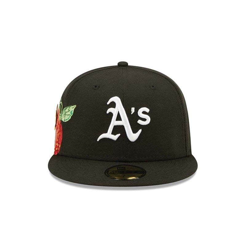 Black New Era Oakland Athletics Fruit Fitted Cap 59fifty | DJLY93816