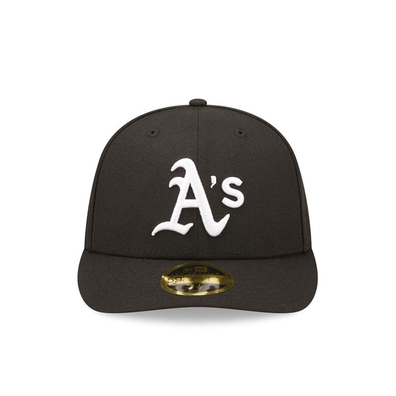 Black New Era Oakland Athletics Low Profile Cap 59fifty | ZVPA59318