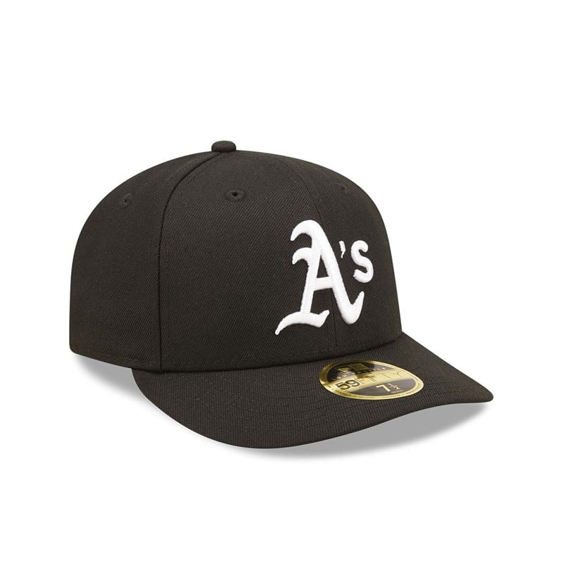 Black New Era Oakland Athletics Low Profile Cap 59fifty | ZVPA59318