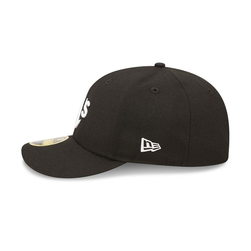 Black New Era Oakland Athletics Low Profile Cap 59fifty | ZVPA59318