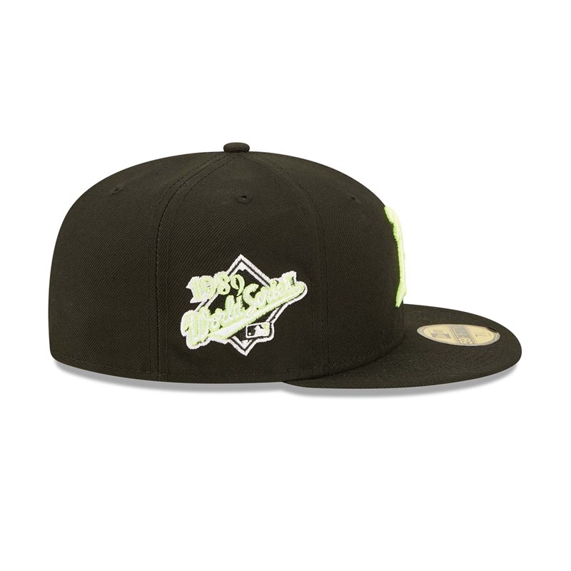 Black New Era Oakland Athletics Summer Pop Fitted Cap 59fifty | WJUZ39860