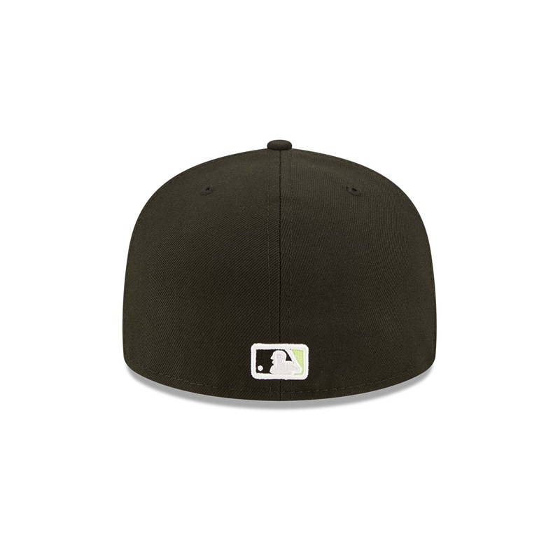 Black New Era Oakland Athletics Summer Pop Fitted Cap 59fifty | WJUZ39860