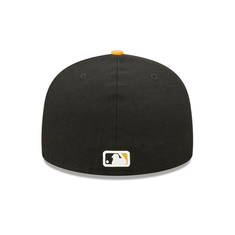 Black New Era Oakland Athletics Tiger Fill Fitted Cap 59fifty | BPEA64351