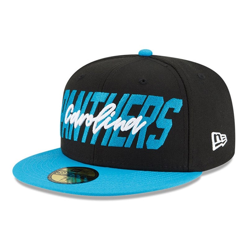 Black New Era Panthers NFL Draft Fitted Cap 59fifty | OPIM07146