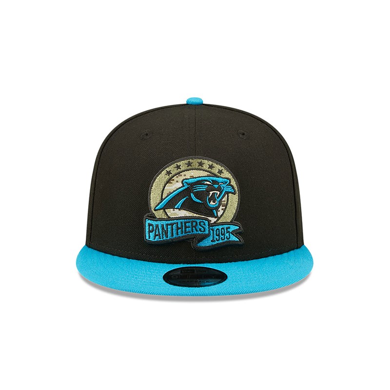 Black New Era Panthers NFL Salute To Service Cap 9fifty | REVJ65198