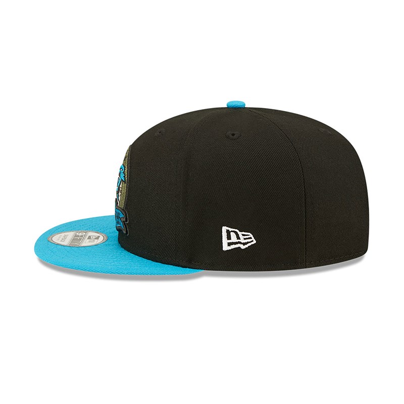 Black New Era Panthers NFL Salute To Service Cap 9fifty | REVJ65198