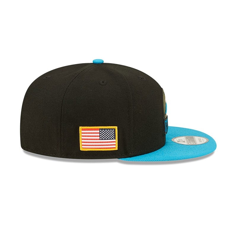 Black New Era Panthers NFL Salute To Service Cap 9fifty | REVJ65198