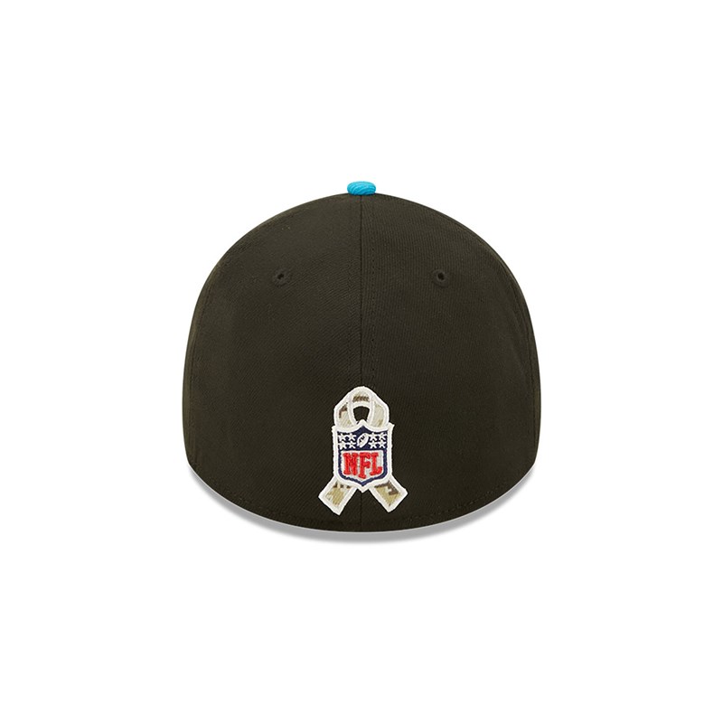 Black New Era Panthers NFL Salute To Service Stretch Fit Cap 39thirty | VZMQ91275