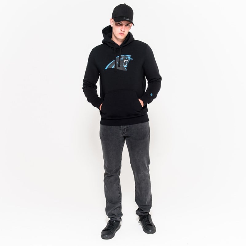 Black New Era Panthers Team Logo Hoodie | DEAZ57814