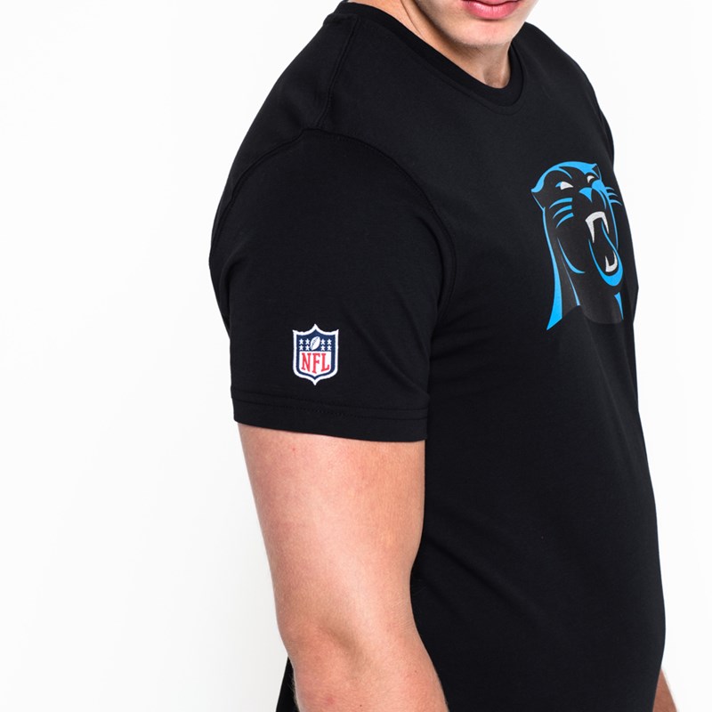 Black New Era Panthers Team Logo T-Shirt | REDQ64312