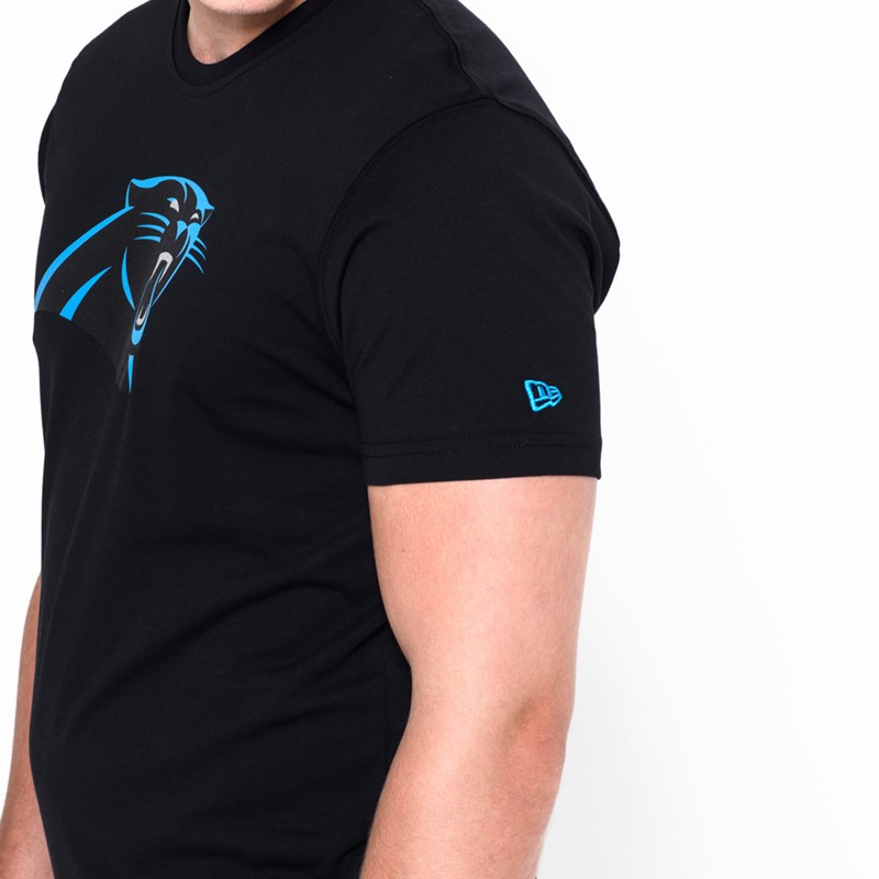 Black New Era Panthers Team Logo T-Shirt | REDQ64312