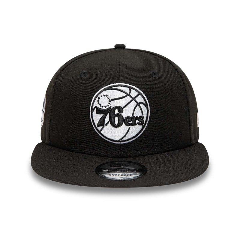 Black New Era Philadelphia 76ers Cap 9fifty | LAGP65091