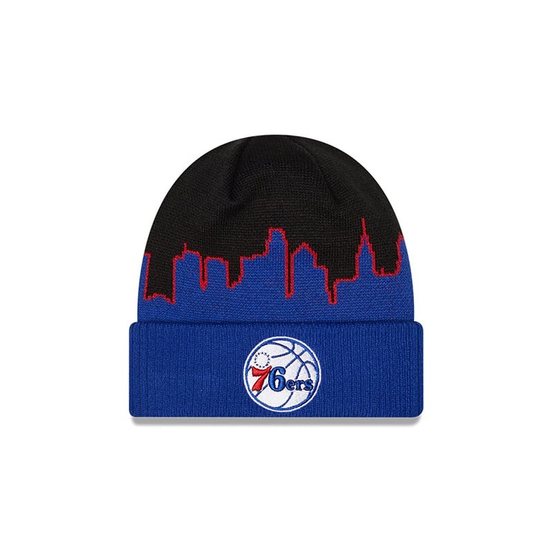 Black New Era Philadelphia 76ers NBA Tip Off 2022 Knit | AKQC54182